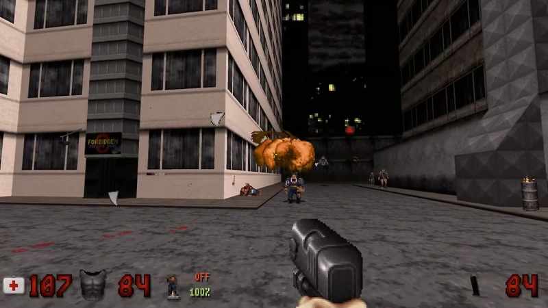 It was the first time in a first person action game that