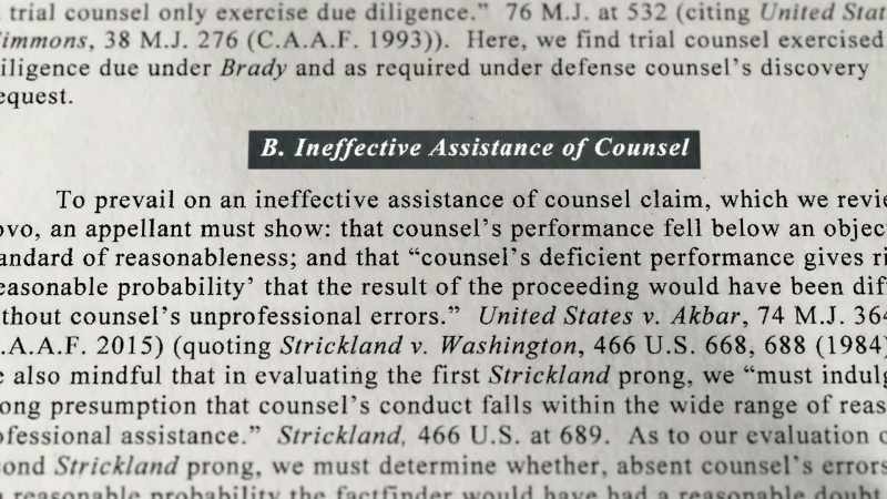It has to be so bad that essentially your attorney