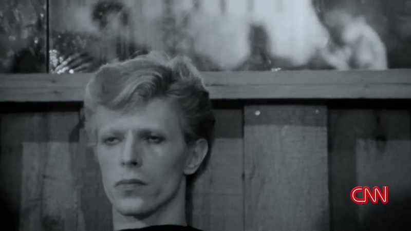 It took him minutes. David bowie's back there