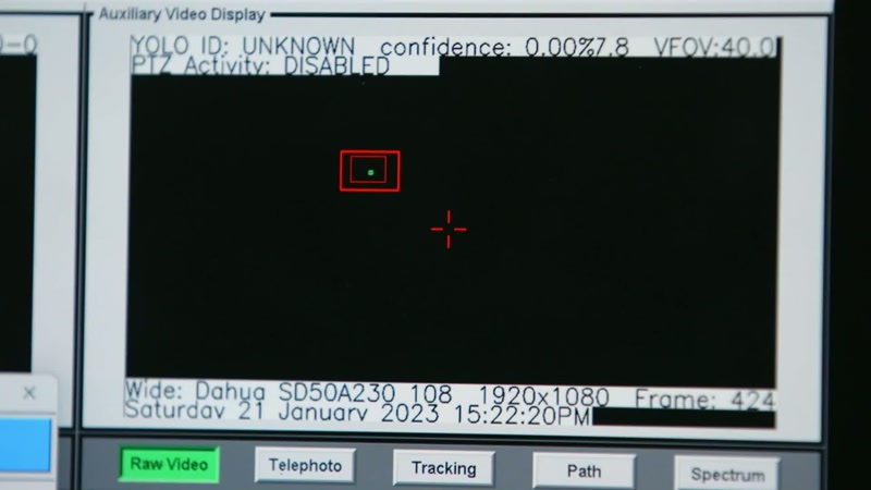 It tracks it across