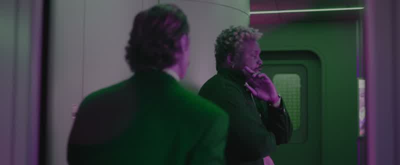 It was just here