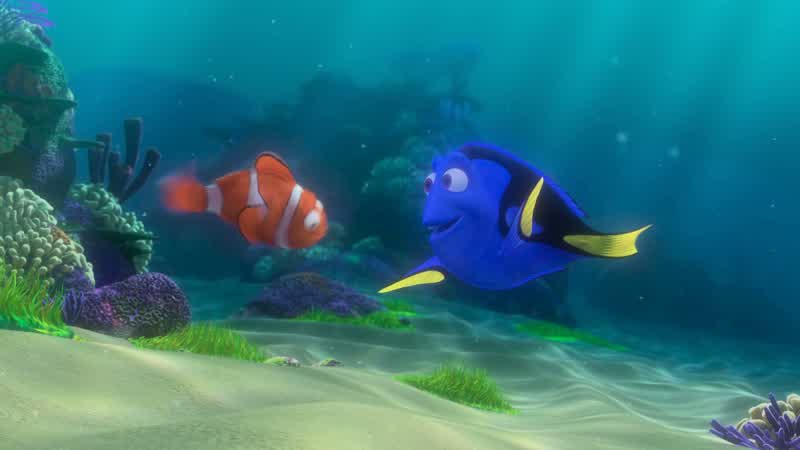Oh oh oh It went this wayIt went this way Follow meThank you Thank you thank you so muchNo problemHeyWaitWill you quit it WhatI'm trying to swim here Ocean isn't big enough for youYou got a problem