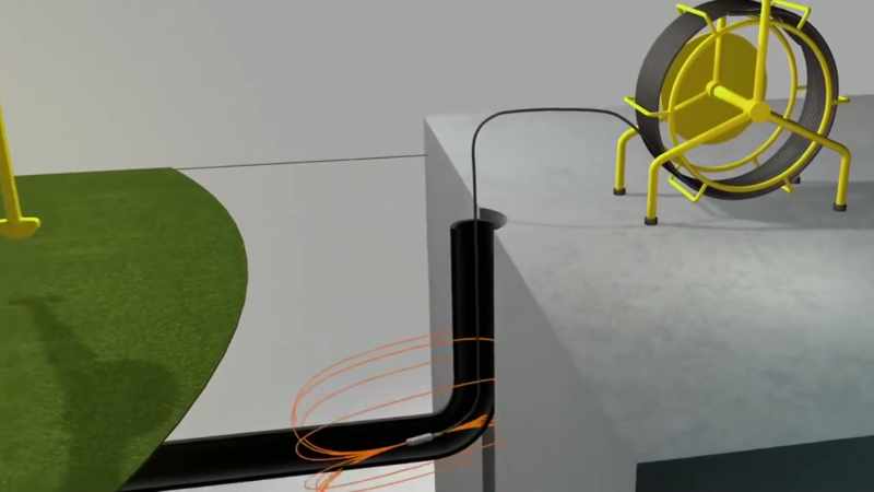 It works as a beacon, putting out electromagnetic waves