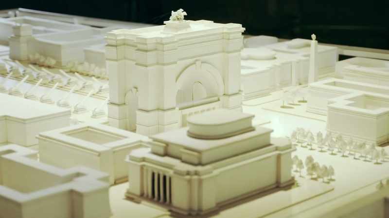 It would also include a giant triumphal arc