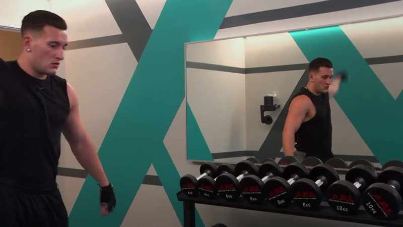 It'd be a shame if something were to interrupt Joey's workout, right?