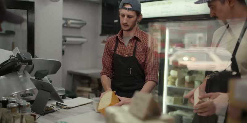 It's a Belgian nettle cheese. It's kinda almost like a Havarti