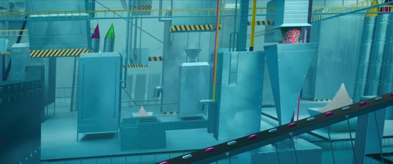 It's a candy factory So many machines