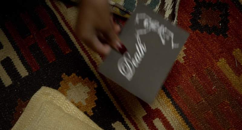 It's a card It says Death