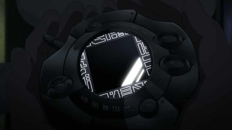 It's a Digivice! It's the bond between us! It's my very first present to you!