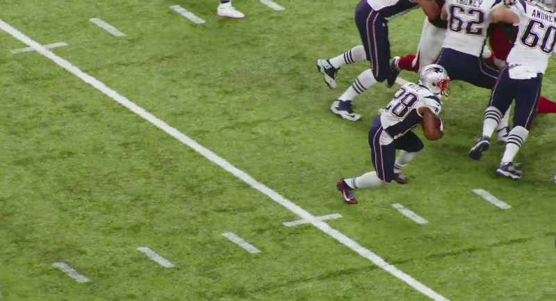 It's a direct snap to James right through. Right through