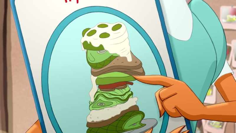 It's a dozen green eggs on top of toast