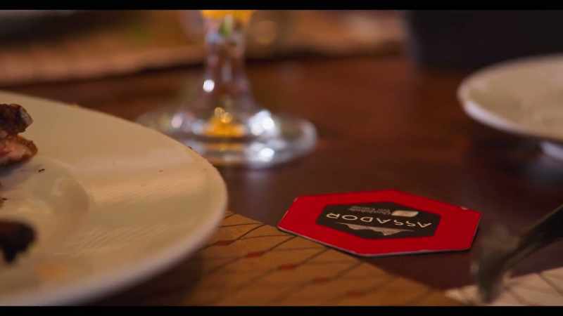 It's a little coaster, and when you're ready for them to bring you meat