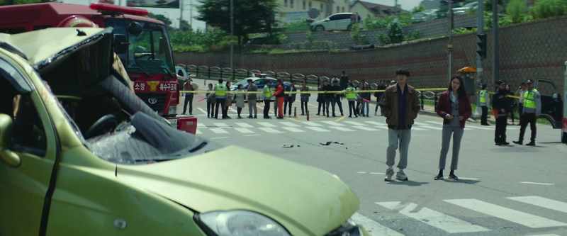 It's a pileup, the victim's sight was blocked