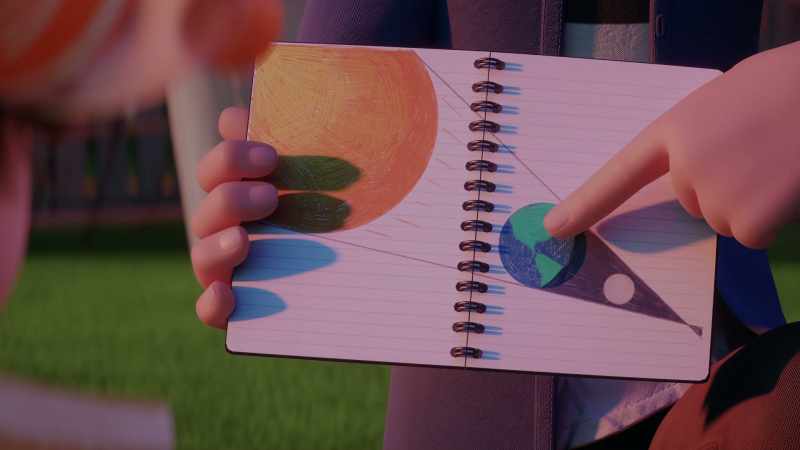 It's when a shadow from the Earth crosses over the moon