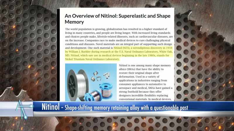 It's a shape-able, memory-retaining titanium alloy