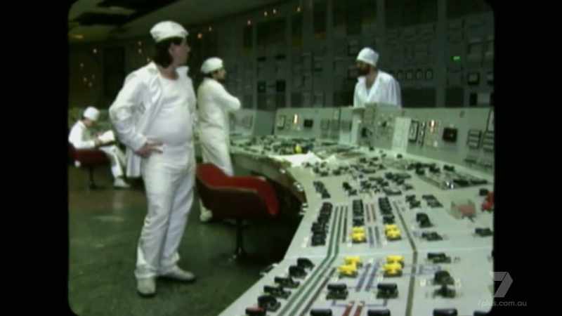 It's a vast room, a giant curving control panel