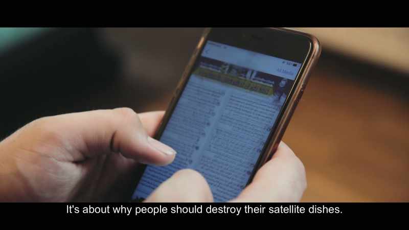 It's about why people should destroy their satellite dishes