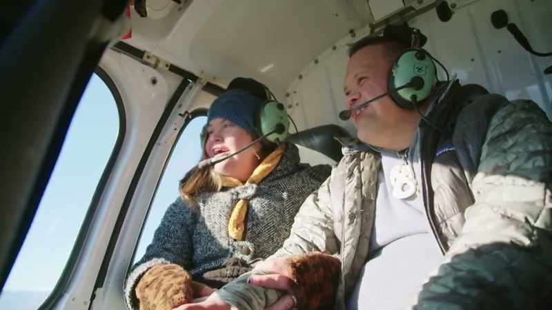 It's actually my first time being on a... in a helicopter