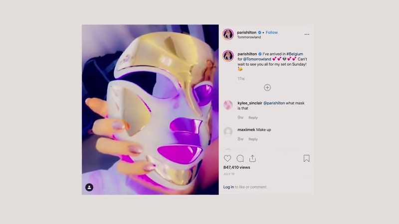 It's actually this, like, sick mask that I got