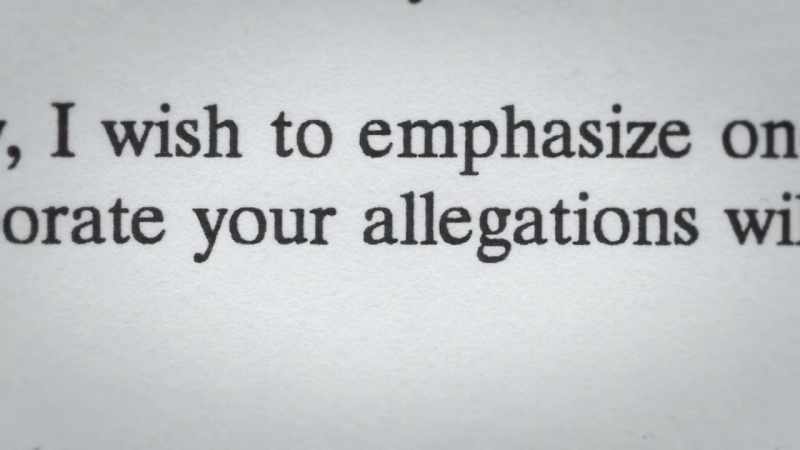 It's all about corroboration.