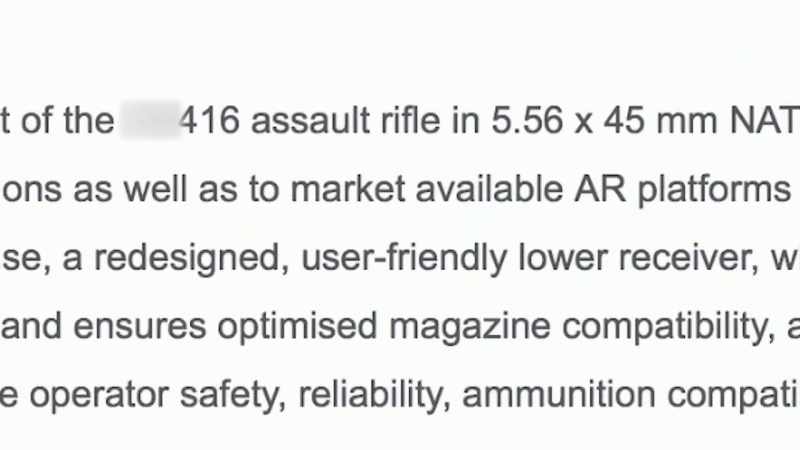 >> IT'S AN ASSAULT RIFLE SIMILAR