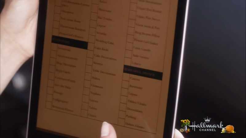 It's Barbara's list she wants incorporated into the wedding
