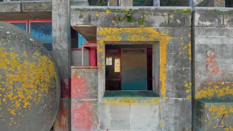 It's been vandalized with graffiti