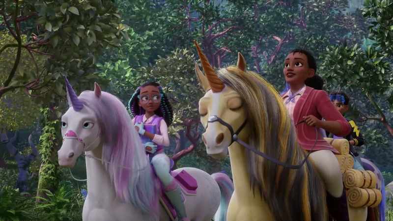 It's designed to challenge your abilities as a unicorn rider