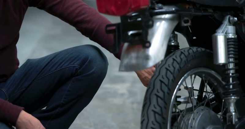 It's my first time stripping a motorcycle. I mean, legally
