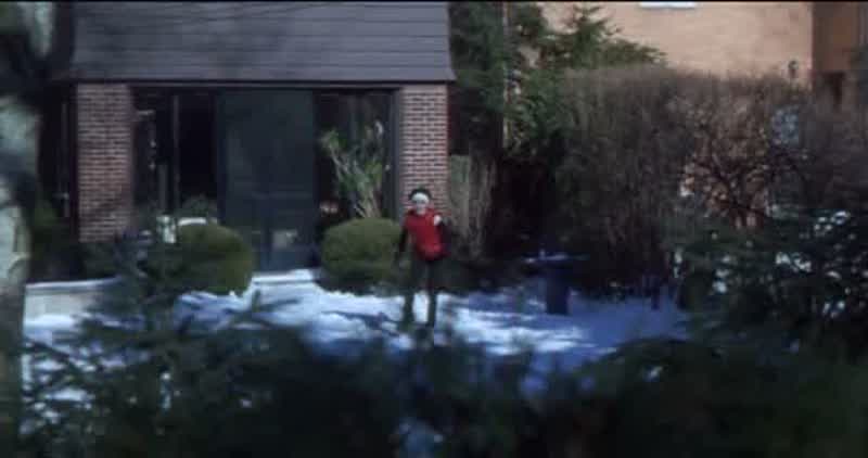It's going through the hedge