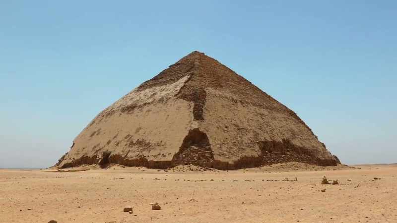 It's gone down in history as the bent pyramid