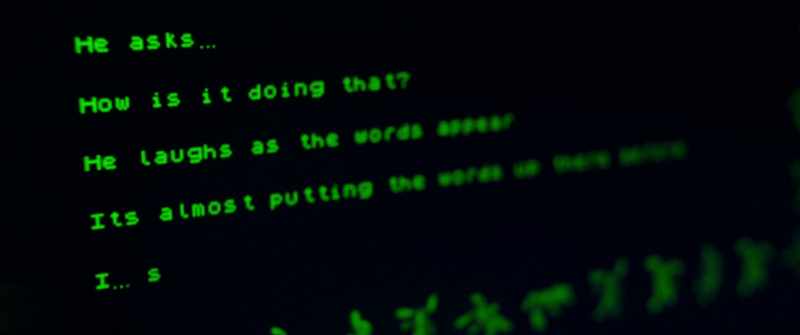 It's… It's almost putting the words on the screen before I say…