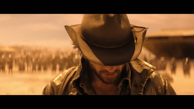 In Southern accent It's high noon at the edge of the universe folksdramatic music swellsNow we're facing a powerful enemyAn alien species born of the worst of humanity's traitsWell what our enemy
