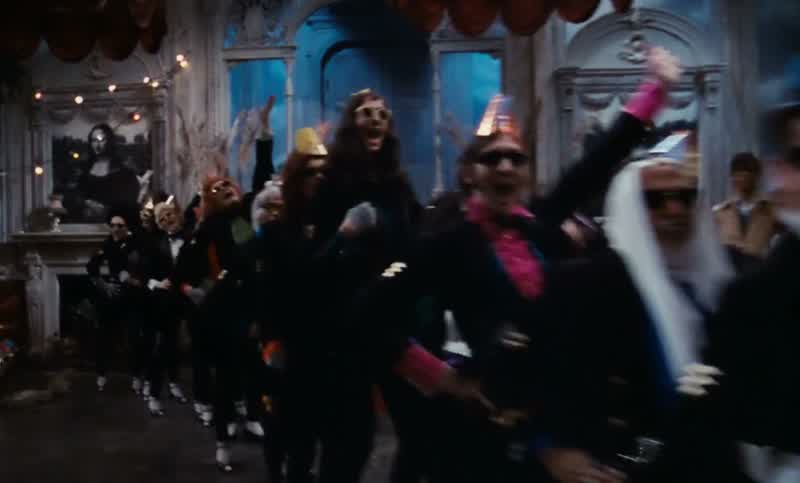 It's just a jump to the leftAnd then a step to the right With your hands on your hipsYou bring your knees in tightBut it's the pelvic thrustThat really drives you insaneLet's do the time warp again