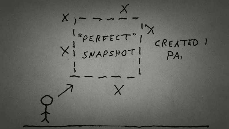 It's just an image in your own mind. Think about this