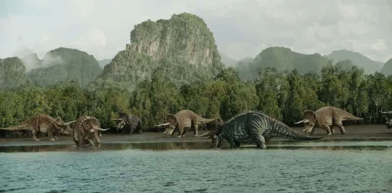 It's just animals grazing