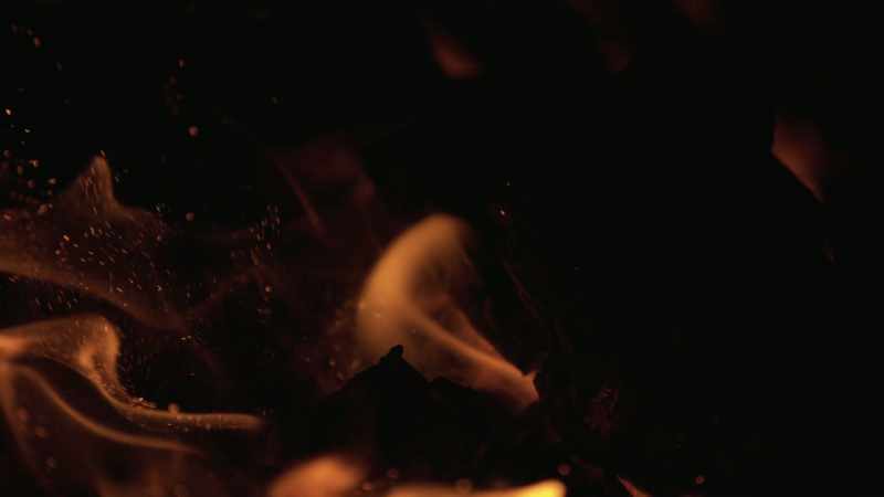 It's just little specks orbiting around those magnificent flames