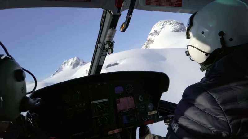 It's just massive glaciers everywhere you look