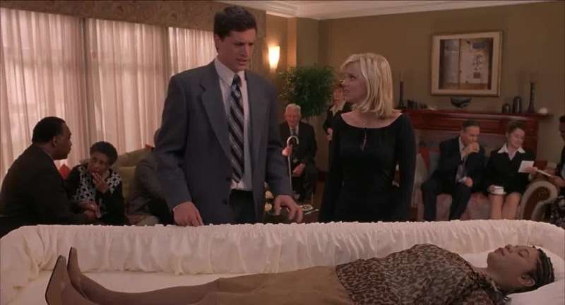 It's just the open coffin