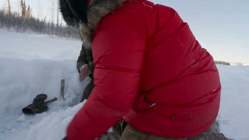 It's kinda iced in against the edge