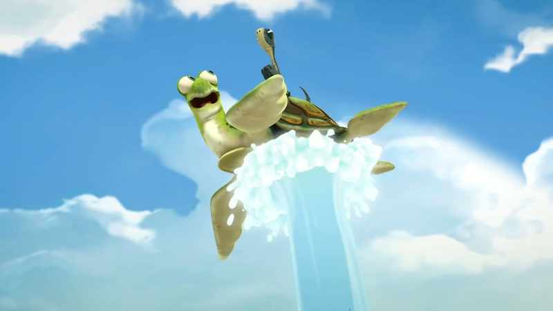 It's like swimming and flying at the same time