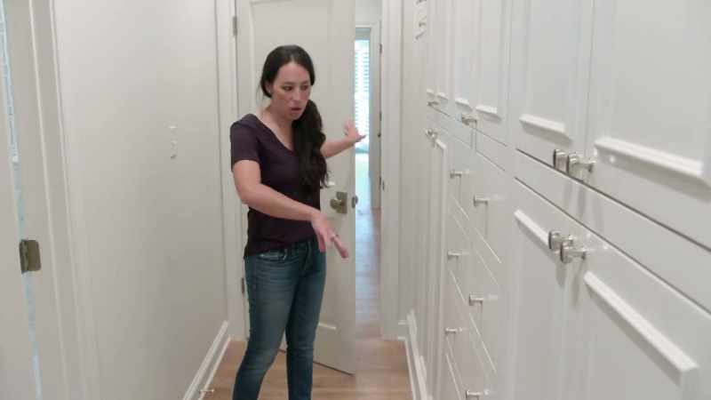 It's this long hall with a ton of storage