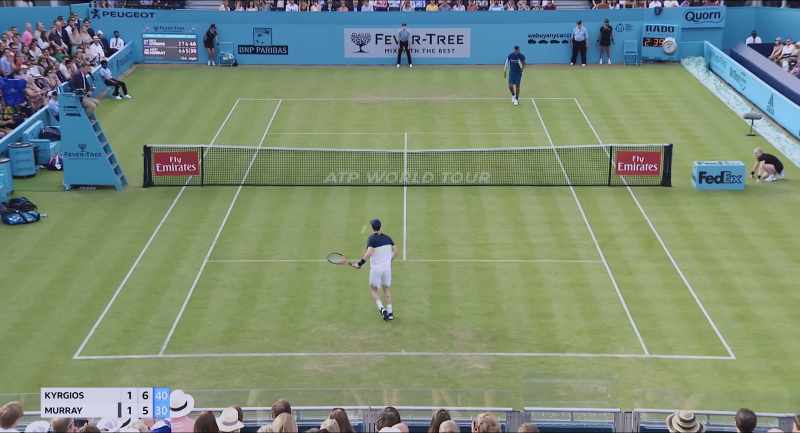 It's another match point. That's too bad! -Game, set and match, Kyrgios