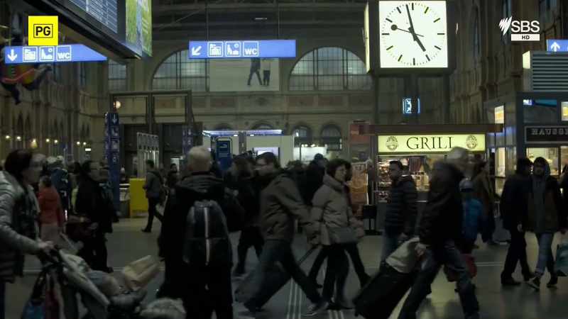 It's nearly 5pm at Zurich Hauptbahnof