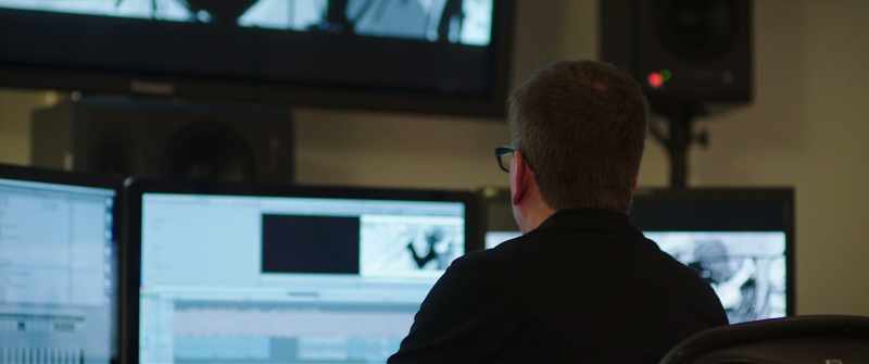 It's nice having Bob in the cutting room, here at the studio