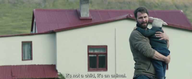 It's not a child, it's an animal
