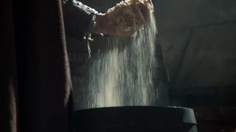 It's not gunpowder, just sawdust