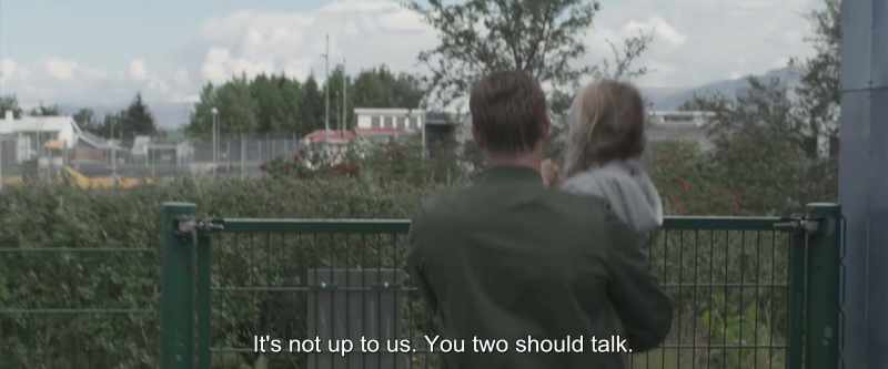 It's not up to us. You two should talk