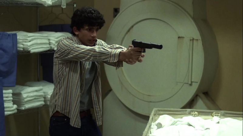 It's OK, son. Just put the gun down