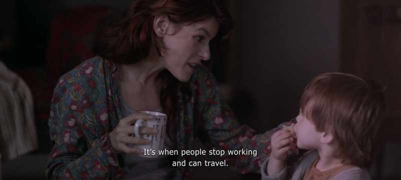 It's when people don't work and can go wherever they want